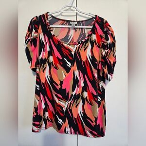 Worthington Bold‎ Abstract Print Blouse